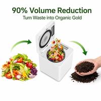 Machine à fertiliser les déchets alimentaires électriques |   Composteur commercial pour la maison, capacité quotidienne de 2,5 L, cycle rapide de 4 heures, système anti-odeurs