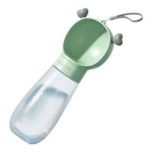 Bouteille d'eau portable pour animaux de compagnie avec bol pour chiens, gobelet de voyage, distributeur manuel en plastique, design mignon pour une utilisation en extérieur - Product Image 5