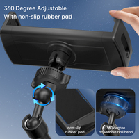 Support de tablette rotatif universel à 360 degrés pour voiture Support de tablette à bras magique flexible Support de tablette PC pour tablettes de 12.9 pouces