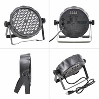 Luz de Escenario UV de 54 LED con Control DMX512/Activación por Sonido, Construcción de Aleación de Aluminio para Discotecas, Bares, Clubes, Iluminación para DJ