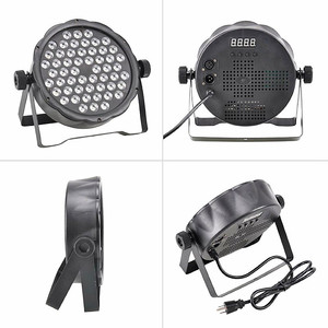 Projecteur de scène UV à <span class=keywords><strong>54</strong></span> LED avec contrôle DMX512/activation sonore, construction en alliage d'aluminium pour discothèque, bar, club, éclairage DJ - Product Image 5