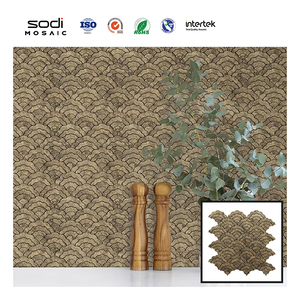 Autocollant mural décoratif 3D effet <span class=keywords><strong>mosaïque</strong></span> pour cuisine et salle de bain, motif nuages populaires, violet, facile à découper, à peler et coller - Product Image 2