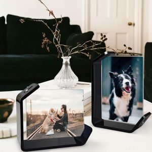Cadres <span class=keywords><strong>photo</strong></span> en acrylique personnalisés, présentoirs modernes de table, double face, affichage horizontal et vertical pour la maison et le bureau - Product Image 4