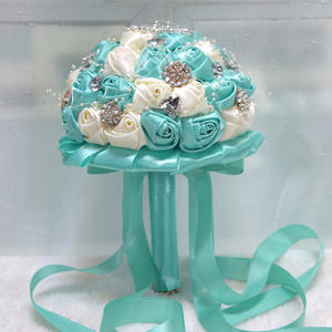 <span class=keywords><strong>Bouquet</strong></span> <span class=keywords><strong>de</strong></span> crème <span class=keywords><strong>ivoire</strong></span> KS-571 pour demoiselles d'honneur <span class=keywords><strong>de</strong></span> <span class=keywords><strong>mariée</strong></span> avec des rubans doux <span class=keywords><strong>de</strong></span> diamant ruban artificiel Rose <span class=keywords><strong>mariée</strong></span> tenant des fleurs - Product Image 5