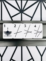 Mahjong américain moderne et minimaliste, jeu de société familial de 160 tuiles en acrylique au design personnalisé pour le divertissement