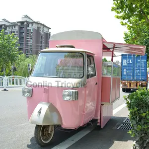 3 Wielen Gemotoriseerde Ijs Truck Met Fiets Gekoelde Vans Voor Verkoop