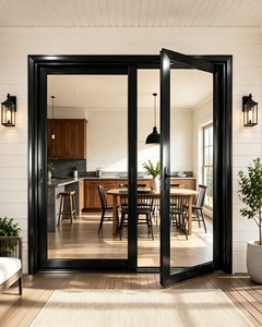 Soundproof Customized Thermal Break Aluminum <b>Swing</b> Door Modern Household Double Glazed for Villa Interior - Product Image 2