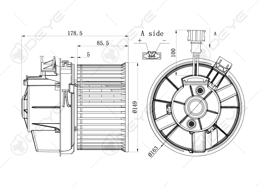 27226-4BCOA-A129 Universal Electric Blower Motor for NISSAN MICRA NISSAN NOTE Auto Parts Image 4