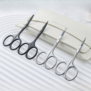 All'ingrosso barba e baffi forbici affilate in acciaio inossidabile trucco naso capelli sopracciglia forbici per uomini e donne - Product Image 2