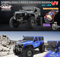 Coche RC 1/10 de Gran Venta 86100 V2, Coche RC Transformable 4WD con Motor Cepillado, Juguete de Coche Teledirigido Inteligente con Control Remoto