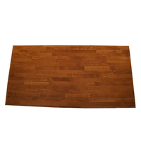 Table de salle à manger carrée contemporaine en bois de hêtre massif, design durable en bloc de boucher, moderne et résistante à l'eau pour hôtel