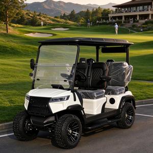 Carrito de Golf Eléctrico Todoterreno, Buggy de Golf de Litio para 4 Pasajeros con Suspensión Independiente, Pantalla Grande, Audio y Neumáticos de Color Personalizado - Product Image 1