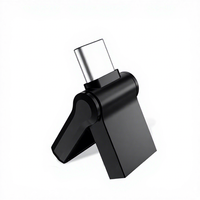 2 Paket SUNKANGKIE SK-otg01 Super Mini OTG USB 3.0 Tipe-C Flash Drive Logam 2-in-1 Thumb Drive Portabel untuk Ponsel Pintar