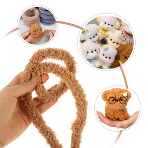 Игрушка для щенка для детей «своими руками» с толстыми стеблями из синели и кораллового флиса, мягкие трубы для чистки труб, креативные принадлежности для пасты - Product Image 3