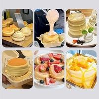 Machine à crêpes électrique professionnelle avec plaque de cuisson Teppanyaki pour crêpes, dorayaki et soufflés