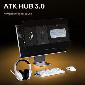 Souris de jeu sans fil ATK Blazing Sky X1 V2 Air+ avec capteur PAW3955 Master, 50K DPI, 48g ultra-légère, fréquence de polling 8K, autonomie de 300 heures - Product Image 3