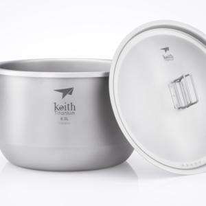 <span class=keywords><strong>Precio</strong></span> competitivo Titanium Pot 6L Camping Cooking Pot Set Cubo <span class=keywords><strong>de</strong></span> <span class=keywords><strong>titanio</strong></span> para senderismo al aire libre Camping Cocinar - Product Image 3