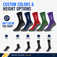 Chaussettes de sport professionnelles personnalisées, concevez votre propre logo, chaussettes de course épaisses, chaussettes de sport unisexes personnalisées pour l'extérieur