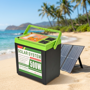 Generatore Solare Portatile da 500W | 3 Metodi di Ricarica (Solare/AC/Auto) |   Batteria al Litio per Campeggio, Interruzioni di Corrente e Uso Esterno - Product Image 1