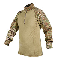 Chemise GEN4 pour entraînement en plein air, chasse, paintball, tissu respirant anti-déchirure, coudières amovibles, fermeture éclair YKK