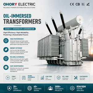 Transformador de Potencia Sumergido en Aceite de 220kV, 20000-400000kVA, Gran Capacidad, Subestación de Red, Hidroeléctrico, Eólico, Solar, CE, CESI, UL - Product Image 2