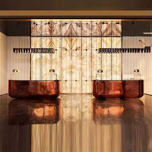 Mesa de Bar Curva de Acero Inoxidable EX621 para Proyectos de Decoración de Interiores de Hoteles y Clubes - Product Image 4