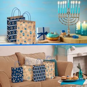 Sacs cadeaux en papier kraft personnalisés avec poignées torsadées pour fêtes, anniversaires, baby showers et shopping - Product Image 4