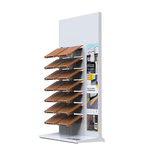 Soporte de exhibición de muestra de azulejo de metal de 14 ganchos-Azulejos de piso para con tamaño y color personalizables - Product Image 1