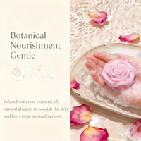 Savon à la glycérine en forme de fleur de rose fait à la main en gros avec de l'art