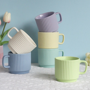 Nhà sản xuất gốm cup với mô hình dập nổi thiết kế sứ cốc cà phê 14 oz nước Mike chén trà - Product Image 2