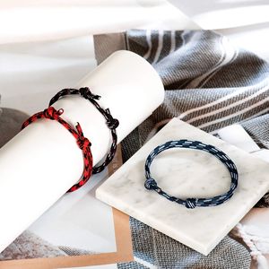 Braccialetto nautico amicizia estremamente popolare semplice bracciale corda intrecciata in Nylon intrecciata a mano a mano a <span class=keywords><strong>mio</strong></span> <span class=keywords><strong>figlio</strong></span> - Product Image 3