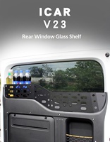 Panier de rangement pour hayon Chery ICAR V23, organisateur de coffre, protection de vitre arrière - Acier au manganèse, fabriqué en Chine, modification intérieure
