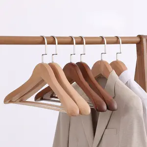 Hot-Selling Home Furniture Clothing Dryer Hanger Rack Metal Hooks Wooden Clothes Hanger For Clothes