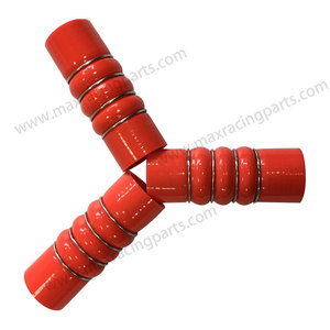 유연 강화 트럭 실리콘 호스 고무 파이프 터보 OEM A024 997 0782 /4.741.220.4000 (3링 2굽형 레드) - Product Image 4