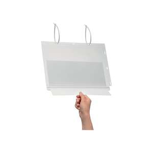 Bolsillo para póster DURABLE W263xH340 mm DIN A4 con bridas transparentes - Product Image 1