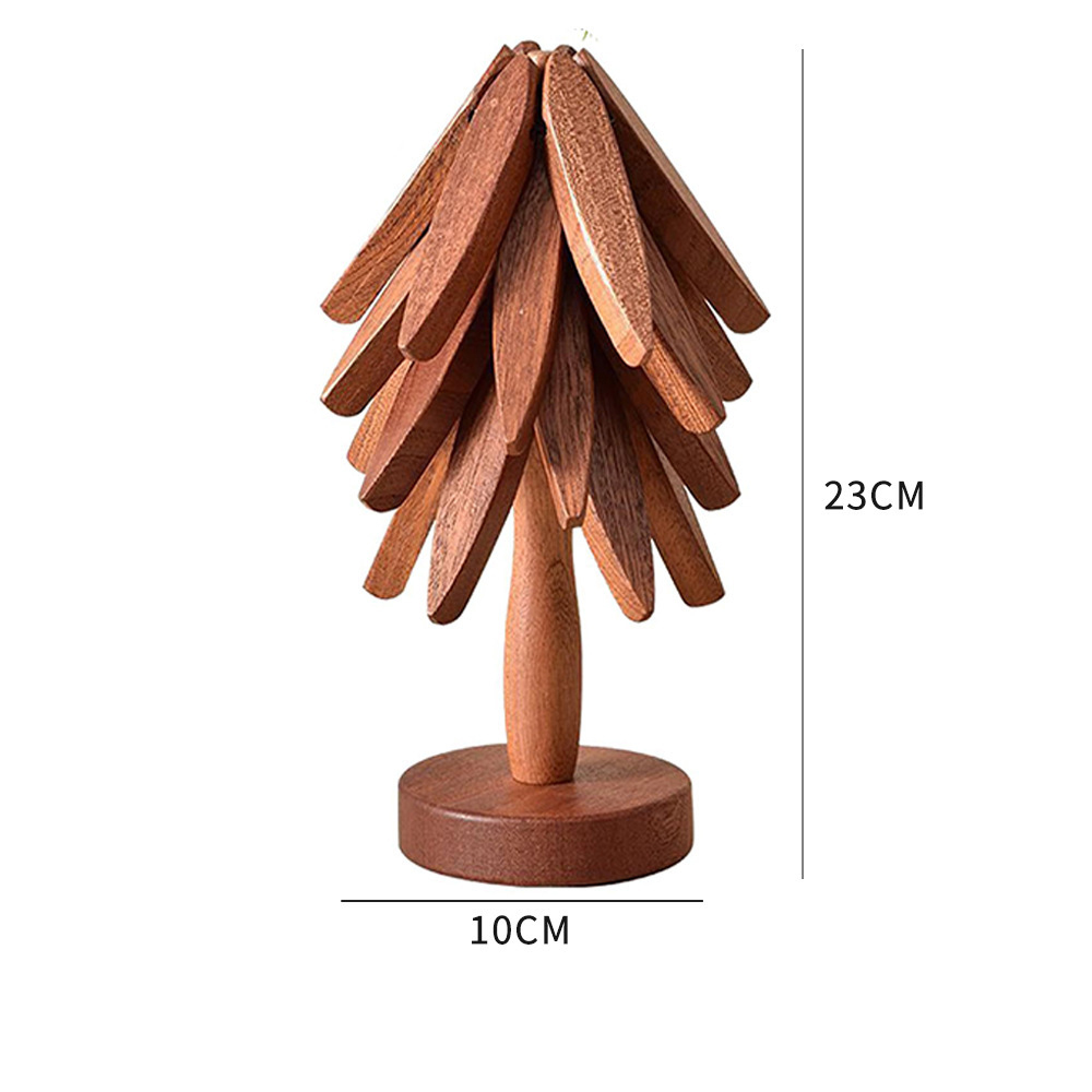 walnut wood 4PCS+base