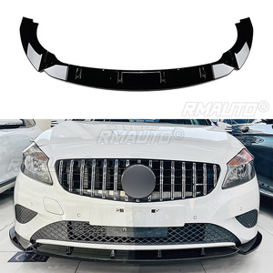 Front Bumper Lip Spoiler Diffuser <b>Splitters</b> Body Kit Aprons Cover Guard Trim for Mercedes-Benz A-Class W176 2013-2015 - Product Image 1