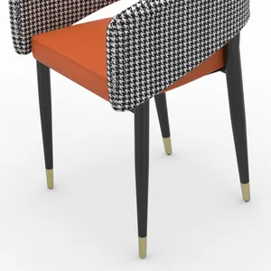 ダイニングルームバーコーヒーショップレストラン家具用に設定されたカスタマイズされた革製レストランバーテーブルと椅子