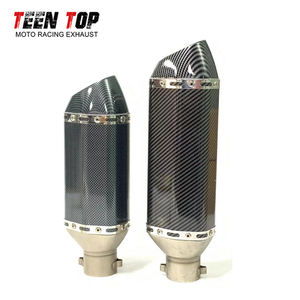 Silenciador de escape Universal para motocicleta de acero inoxidable Shorty de 300MM con silenciador para R6 CBR250 CB190F GW250 PCX160 <span class=keywords><strong>MT15</strong></span> - Product Image 3