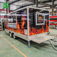 Nouvelle remorque de restauration rapide 4m 4,5m 5m pour la vente au détail, les restaurants, les fruits de mer, les barbecues, les hot-dogs – Camion alimentaire mobile en fibre de verre