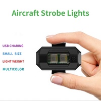 Feux stroboscopiques LED universels pour moto, 7 couleurs, avertissement nocturne pour drone, recharge USB pour voiture, moto, vélo