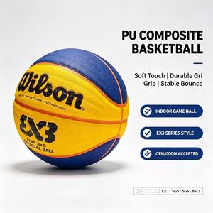 Balón de Baloncesto <span class=keywords><strong>Wilson</strong></span> Evolution para Hombre, Talla 7, Interior/Exterior, Personalizado, Cubierta de PU, Duradero, Ligero, Resistente al Agua - Product Image 2