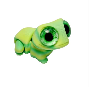 Ornamento di Rane Stampate in 3D con Grandi Occhi Carini, Modello Realistico di Rana Cartoon in PLA, Statuetta Artigianale da Appendere - Product Image 5