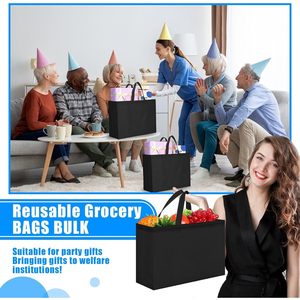 Bolsas de Compras Reutilizables de 16x6x12 Pulgadas, Plegables, de Tela No Tejida, para Uso Comercial - Product Image 5
