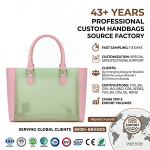 Bolso Tote Transparente de PVC Verde Menta, Bolso de Mano Elegante y de Lujo para la Playa, Bolso Tote Chic para Mujer para Uso Diario, Personalizado OEM - Product Image 1