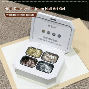 Gels flash de peinture haute densité 4 couleurs avec logo personnalisé pour dessiner <span class=keywords><strong>sur</strong></span> <span class=keywords><strong>les</strong></span> <span class=keywords><strong>ongles</strong></span> Ensemble de gels métalliques pour <span class=keywords><strong>ongles</strong></span> - Product Image 6