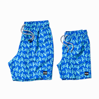 Fabrication de maillots de bain, design personnalisé imprimé, tissu recyclé, séchage rapide, boardshorts de plage, shorts de surf, maillots de bain assortis pour la famille