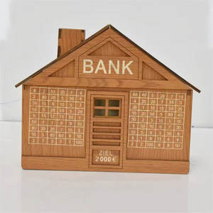 Hucha <span class=keywords><strong>de</strong></span> madera reutilizable <span class=keywords><strong>de</strong></span> <span class=keywords><strong>Banco</strong></span> <span class=keywords><strong>de</strong></span> cerdo grande para niños personalizada con contador <span class=keywords><strong>de</strong></span> objetivos <span class=keywords><strong>de</strong></span> <span class=keywords><strong>ahorro</strong></span> marcado - Product Image 2