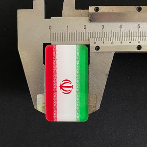 Vente en gros directe usine – Badge acrylique drapeau <span class=keywords><strong>Iran</strong></span> d'environ 4,5 cm, épingle de revers, porte-clés décoratif de haute qualité - Product Image 3