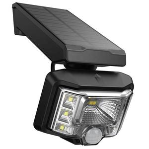 Foco Solar Exterior Impermeable IP65, Luces Solares Ajustables con Sensor de Movimiento, Lámpara de Seguridad de Pared con 8 LED, Luz de Jardín de 6000K - Product Image 1